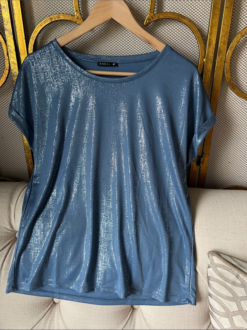 Blue Shimmer Short Sleeve Tee